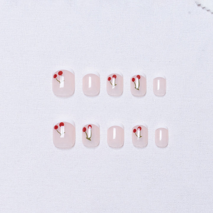 Decorative Cherry Nail Art