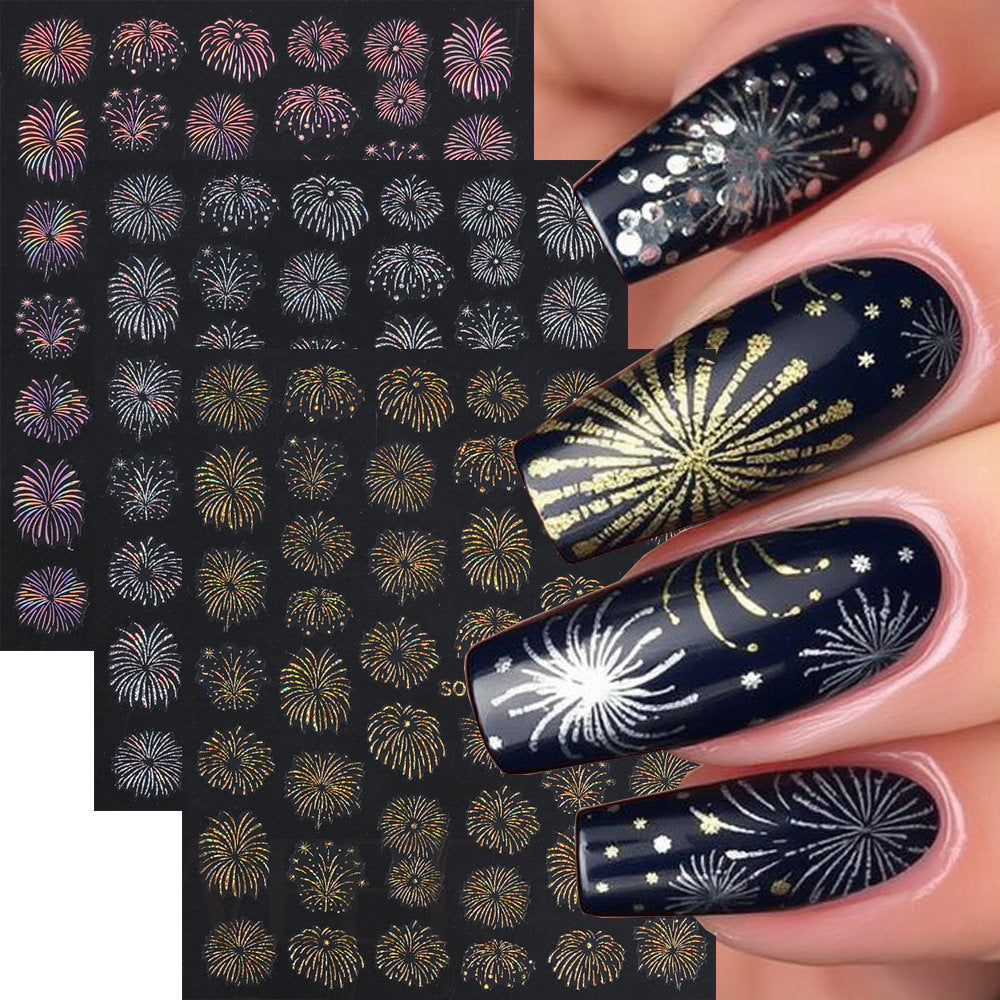 Laser Multi-Design Nail Art Sticker Sheet