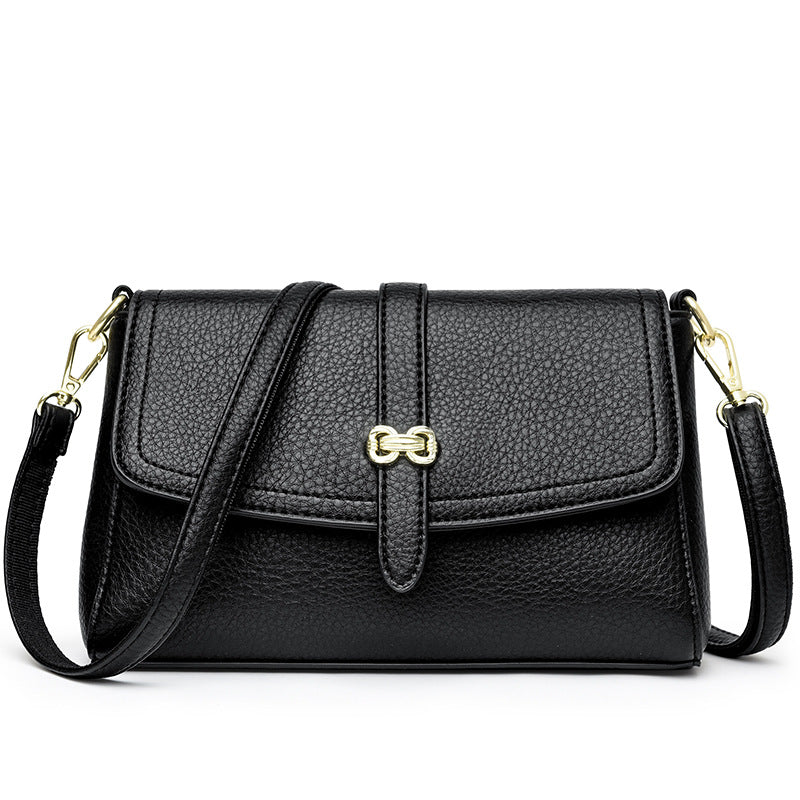 Elegant Faux Leather Crossbody Bag Kalsten