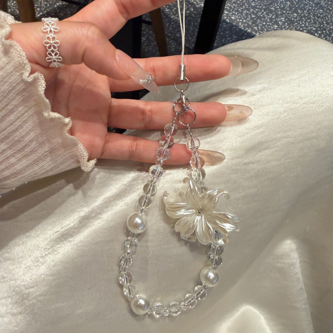 Floral Beaded Charm Phone Strap Kalsten