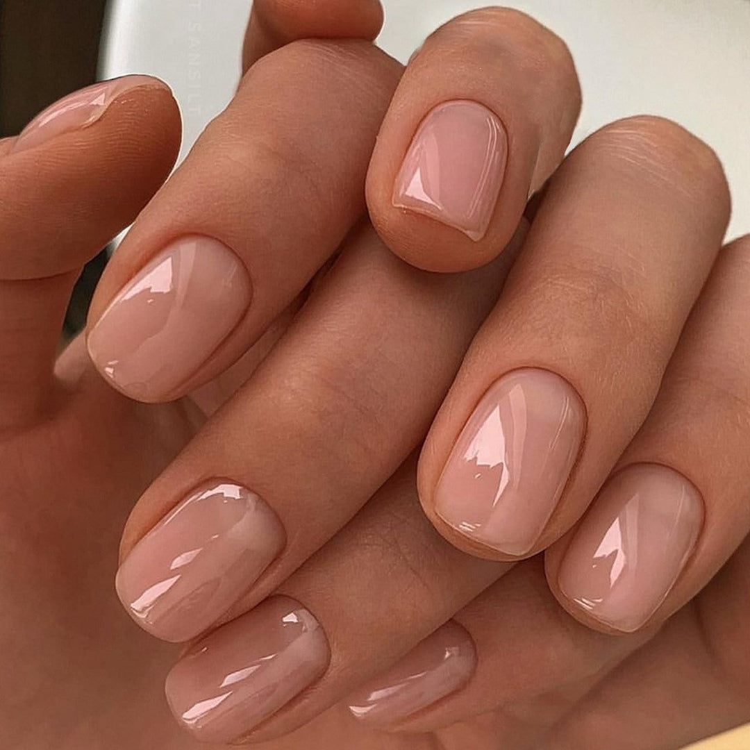 Artificial nail set with elegant shine and natural finish Kalsten