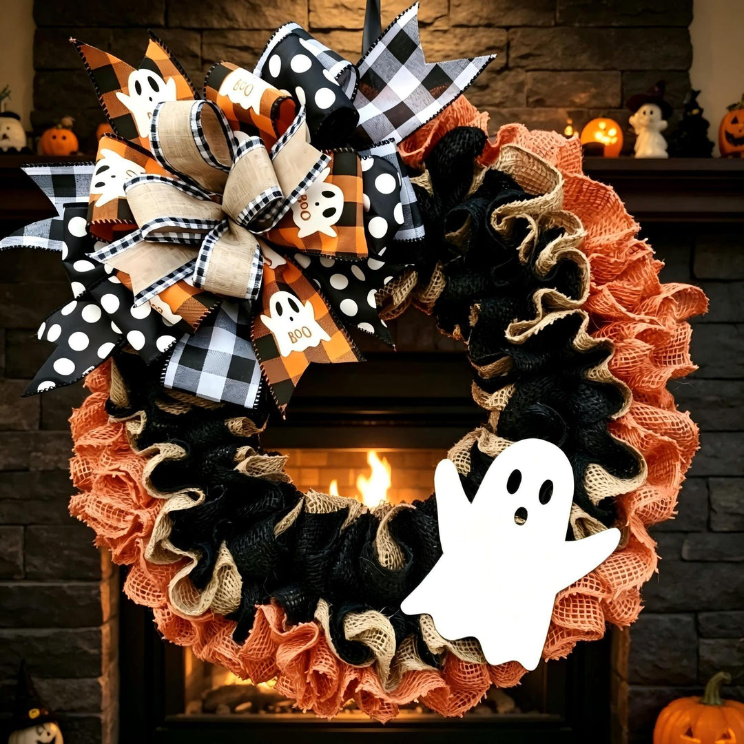 Festive Halloween Door Wreath