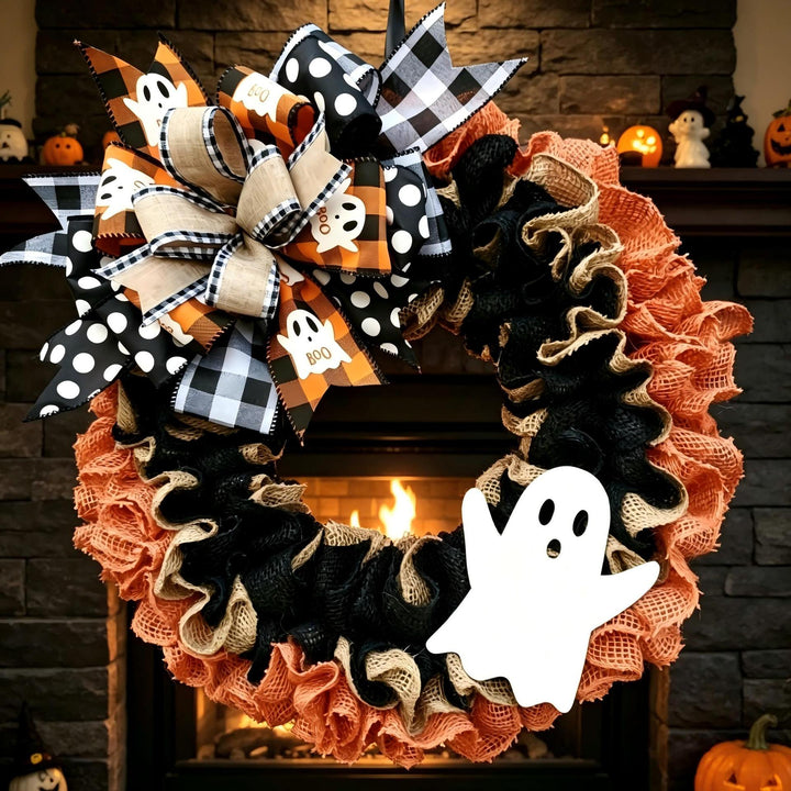 Festive Halloween Door Wreath