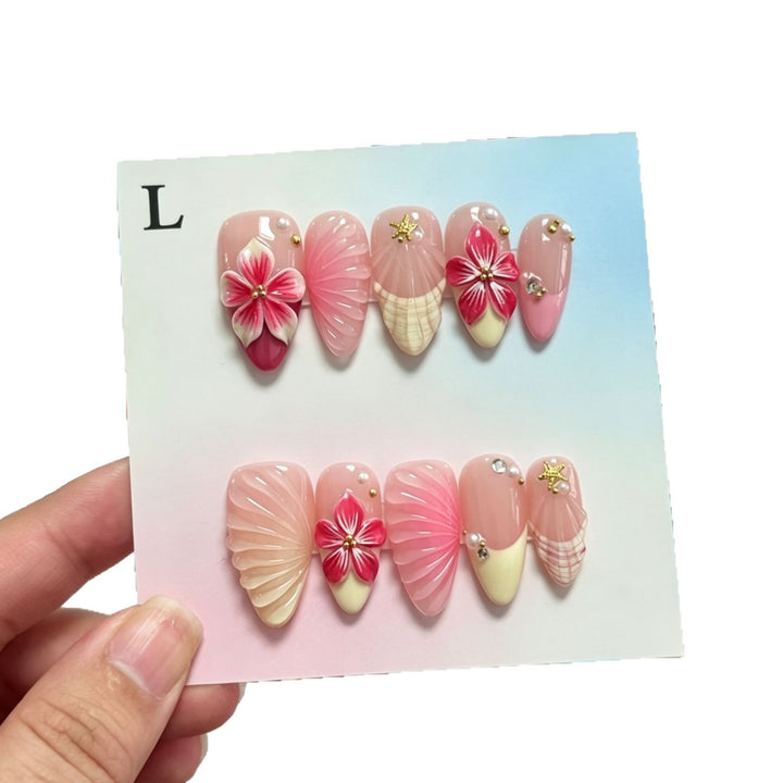 Artisan Floral Press-On Nails Set