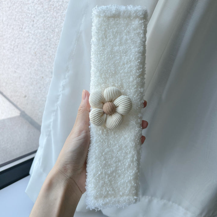Plush Bouclé Flower Headband