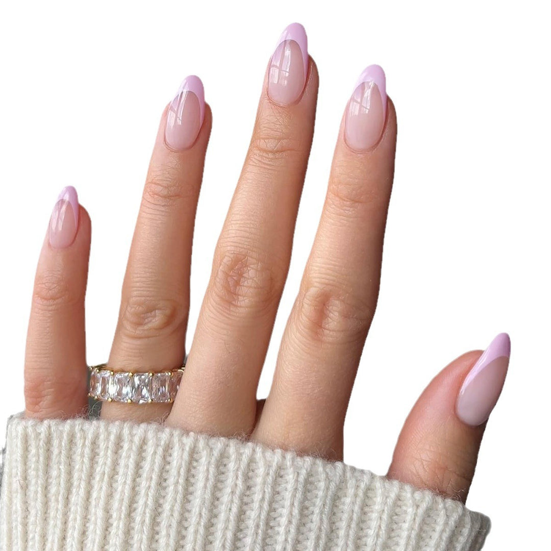 Elegant French Tip Nail Set