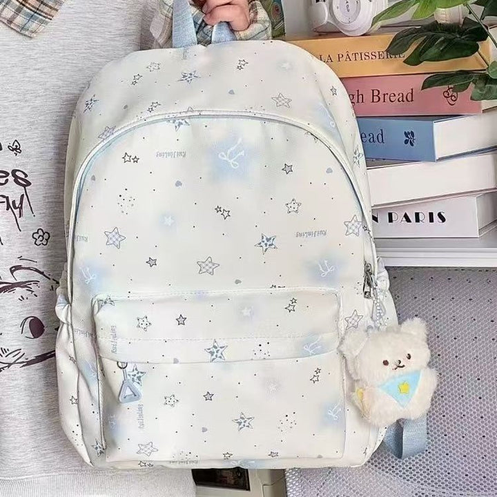School backpack with playful star design and multiple compartments Kalsten
