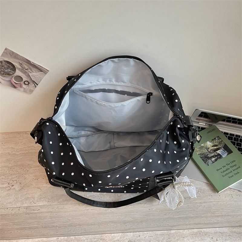 Chic Polka Dot Weekend Duffel Bag Kalsten