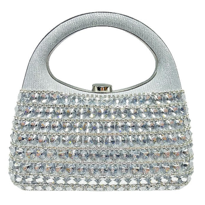 Crystal-Accented Evening Handbag