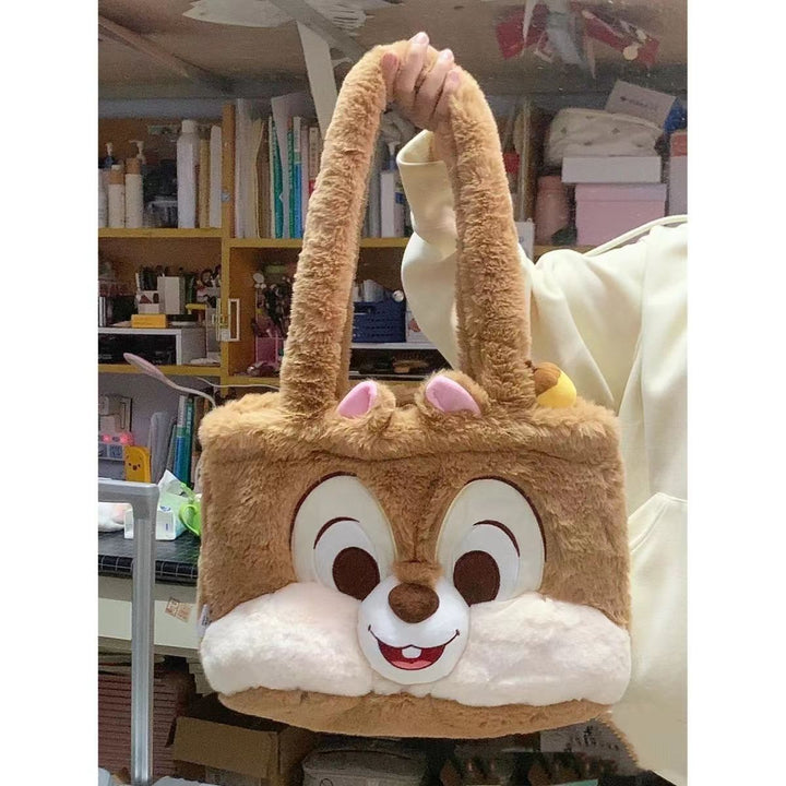 Plush Tote Bag with Animal Face Kalsten