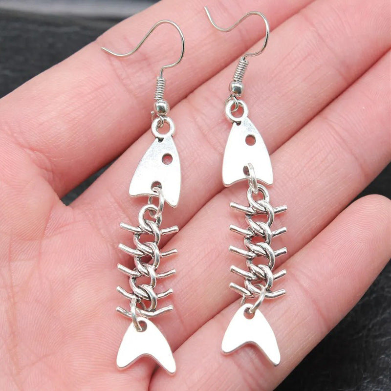 Creative Fishbone Dangle Earrings Kalsten