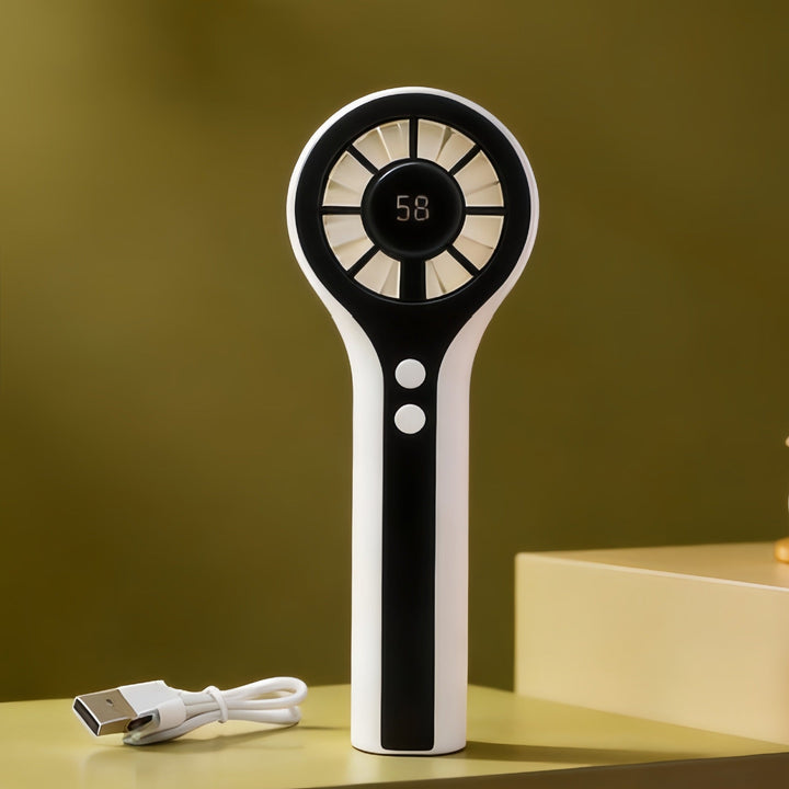 Women's Portable Handheld Fan with Digital Temperature Display Kalsten 1782398189