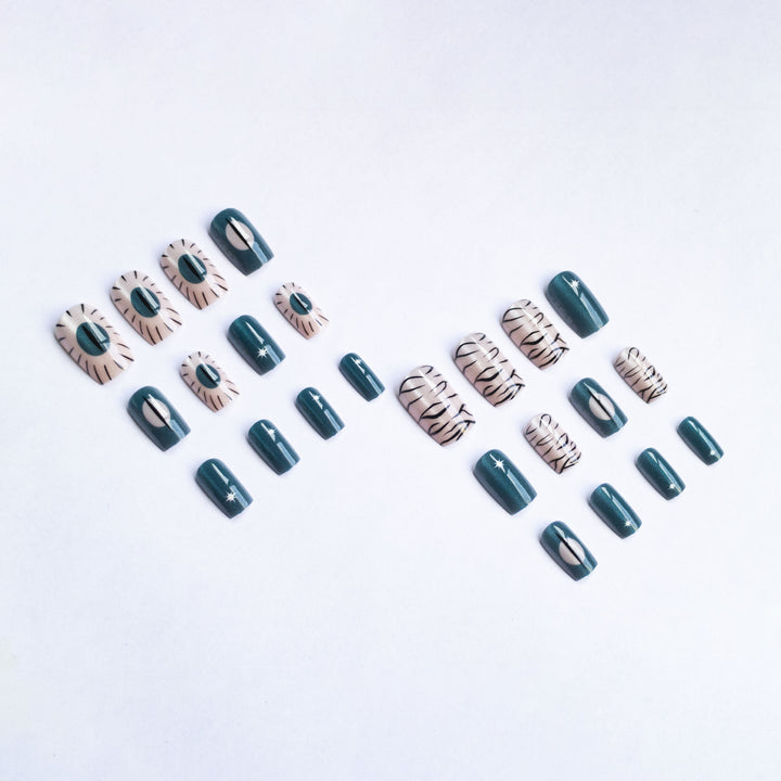 Artistic Abstract Nail Art Set