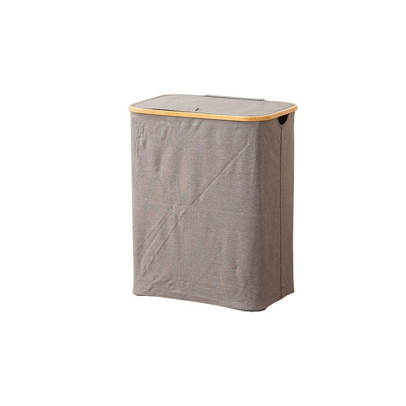 High-quality laundry container with practical and modern bamboo lid Kalsten
