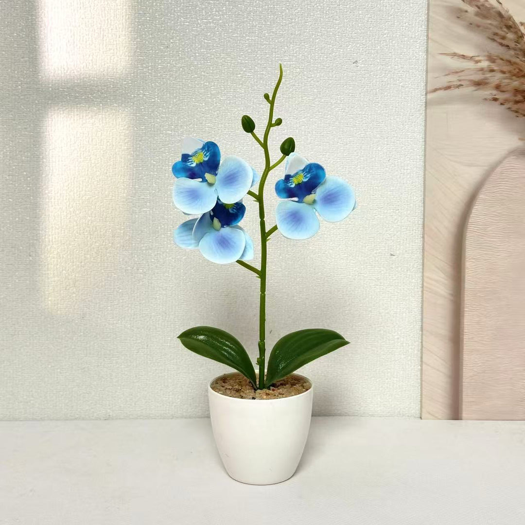 Elegant Faux Orchid Plant Arrangement