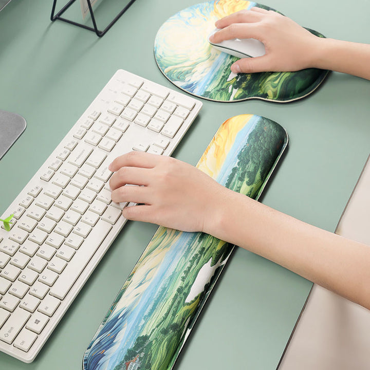 Artistic Landscape Design Mouse Pad
