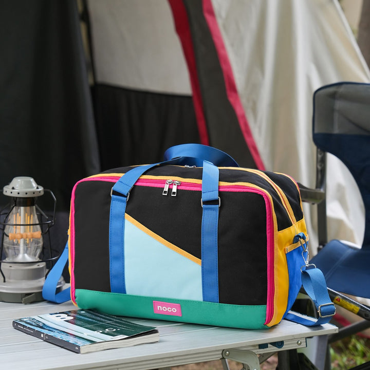 Color-Blocked Multi-Purpose Weekender Duffle