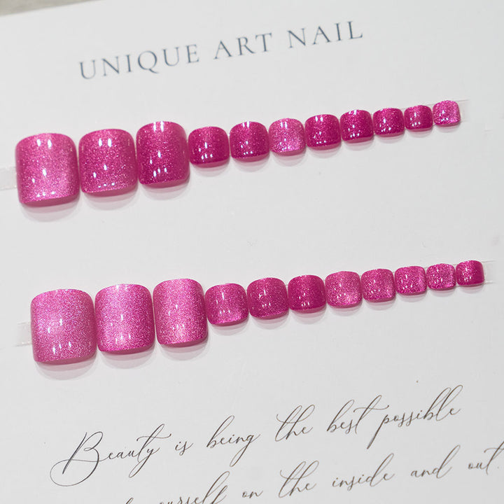 Glittering Pedicure Nail Art