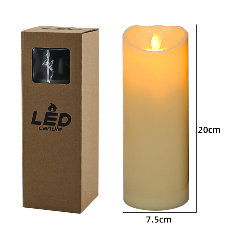 Realistic Flameless Led Wax Pillar Candle