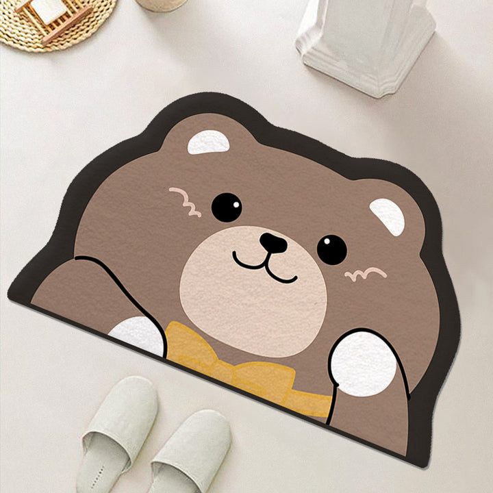 Cute Cartoon Food-Themed Bath Mat
