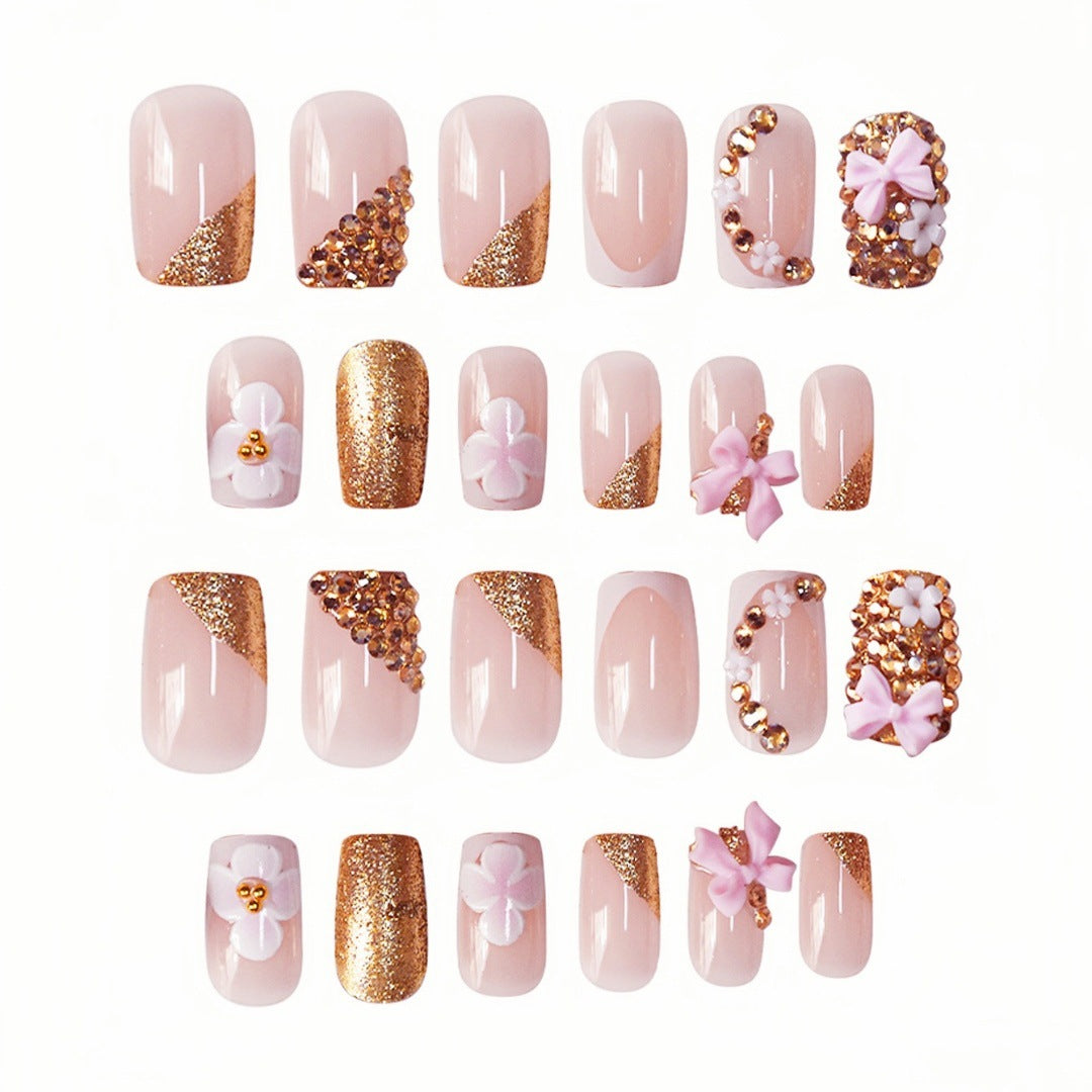 Floral Design Press-On Nails Kalsten