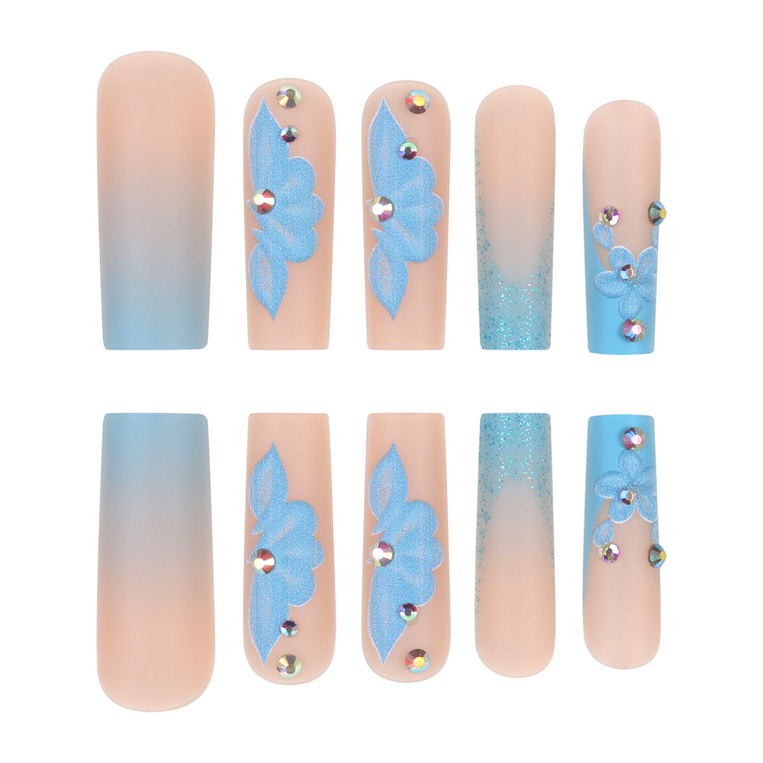 Decorative Floral Acrylic Press-On Nails Kalsten 1789085963