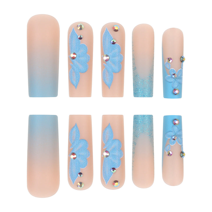Decorative Floral Acrylic Press-On Nails Kalsten 1789085963