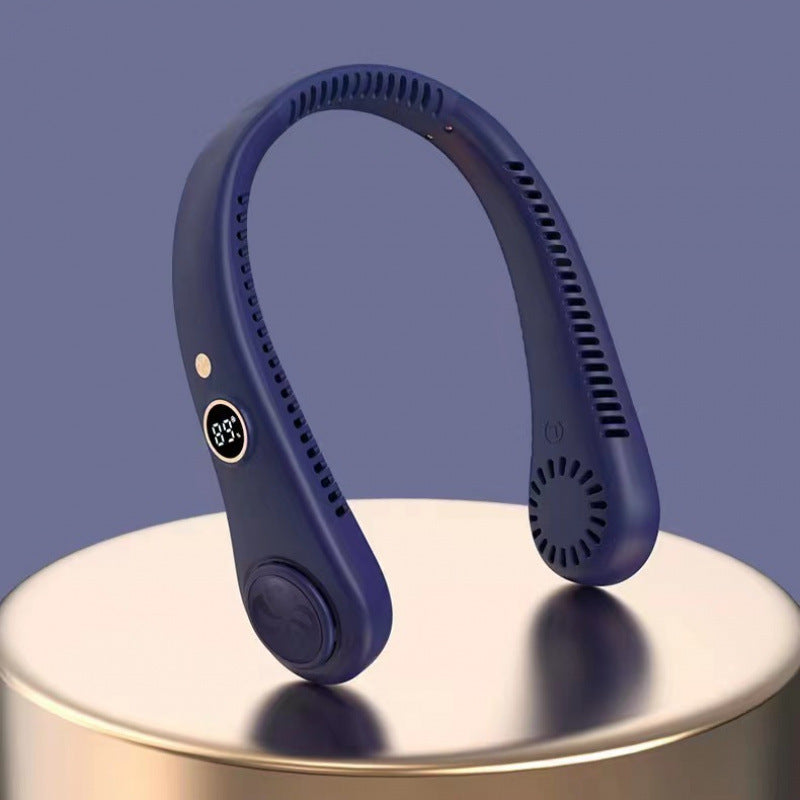 Cooling hands-free wearable neck fan with adjustable speed settings and silent brushless motors Kalsten