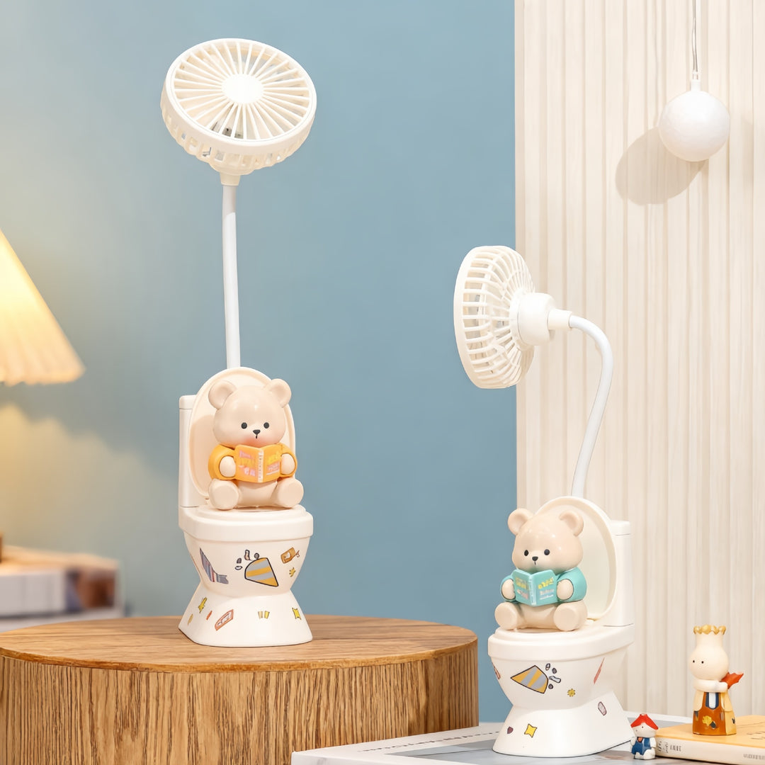 Women's Table Fan with Creative Bear Design Kalsten