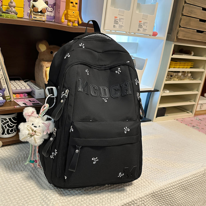 Embroidered Floral Printed Backpack Kalsten