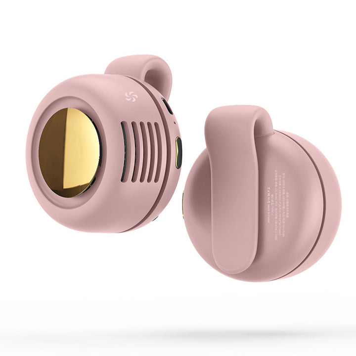 Cooling portable clip-on personal fan with warm LED light and rechargeable battery Kalsten