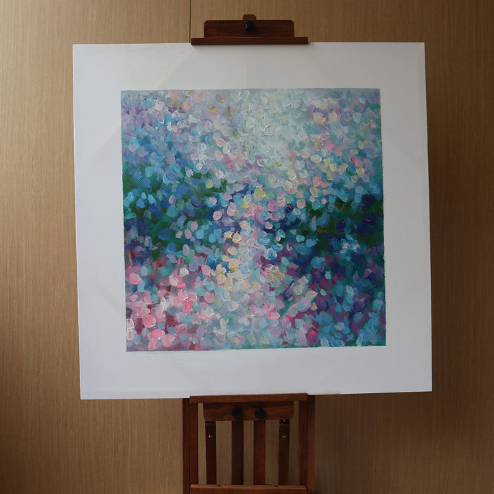 Abstract Floral Canvas Art Print for Walls