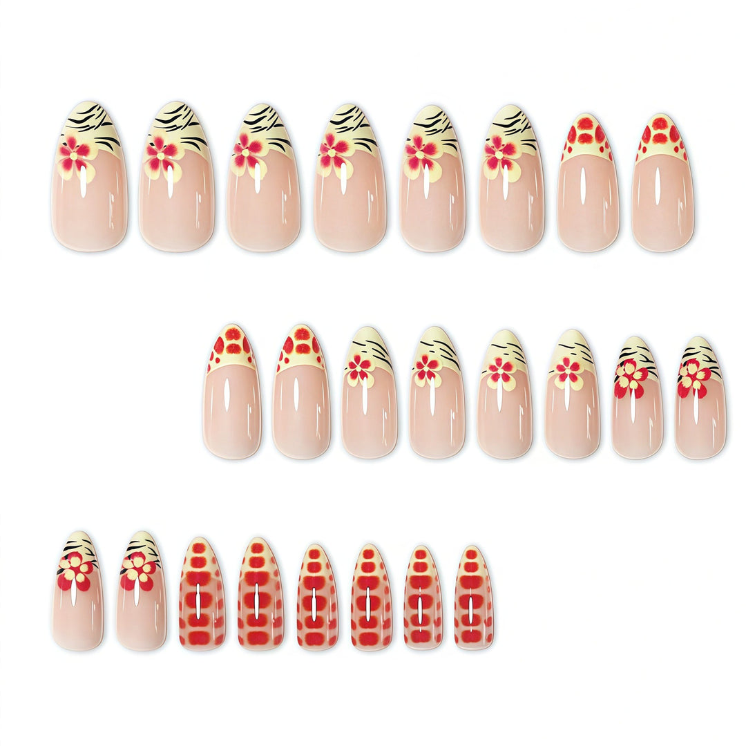 Floral Nail Art Press-On Set Kalsten