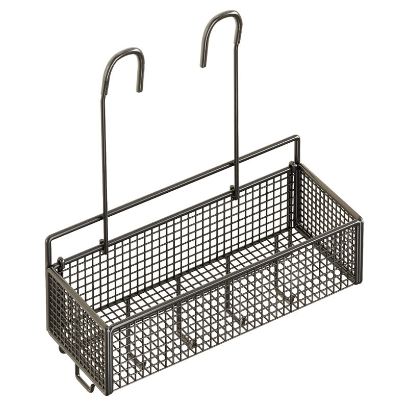 Overhead Faucet Hanging Mesh Shower Caddy with Hook Rack