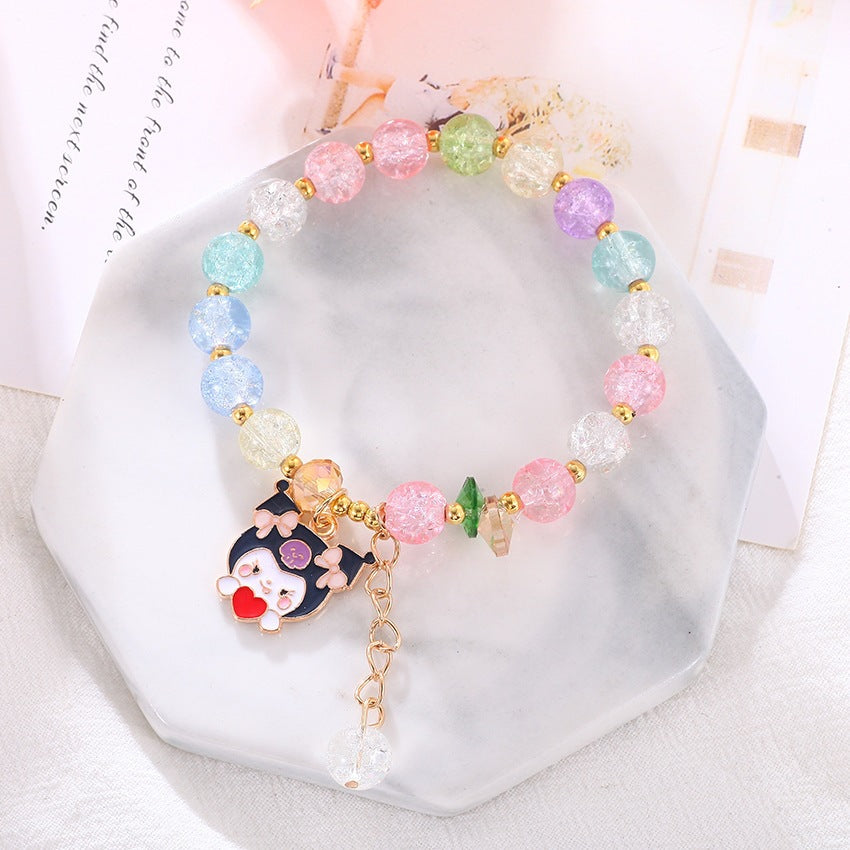 Playful bracelet with colorful glass beads Kalsten