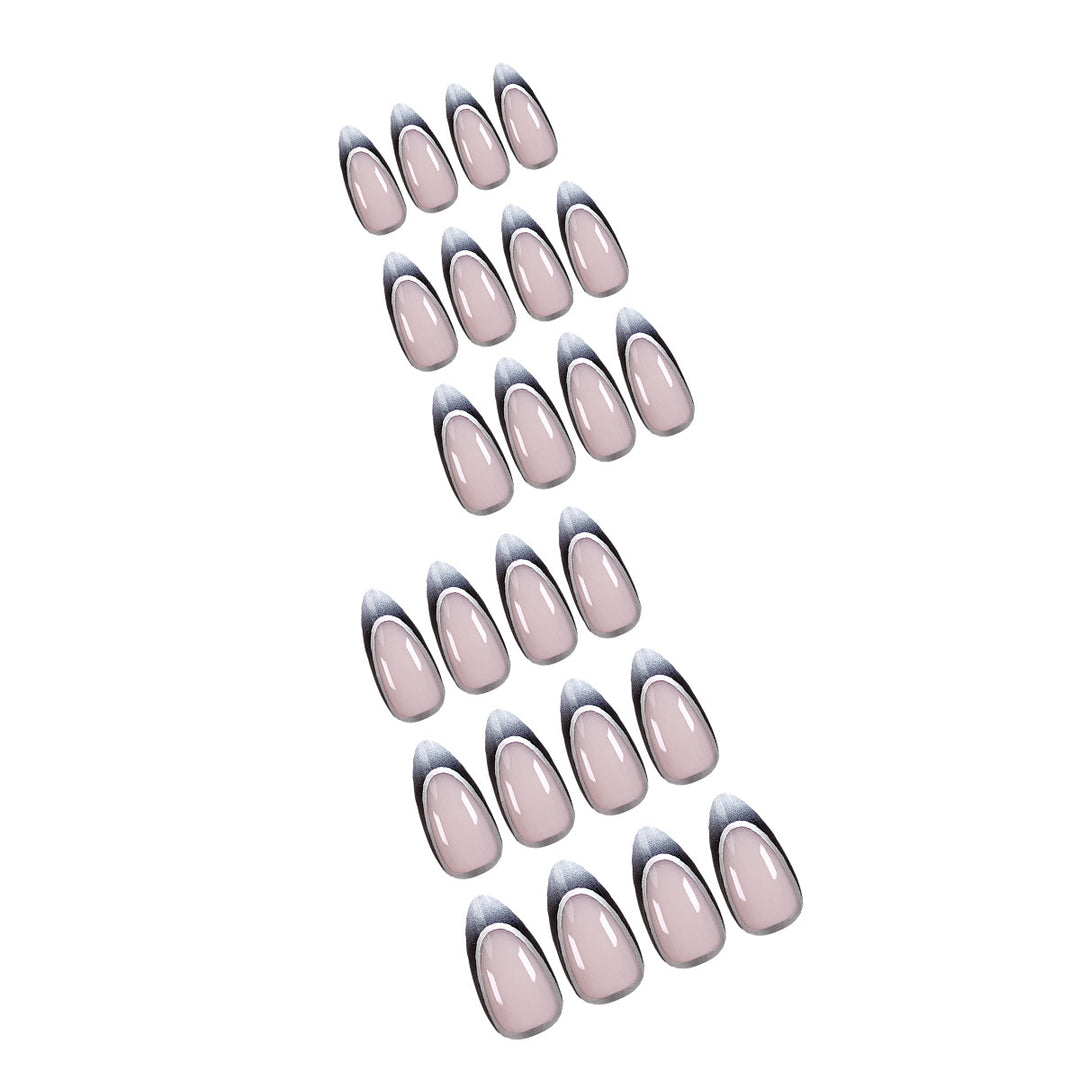 Stiletto artificial nails with elegant ombre design Kalsten