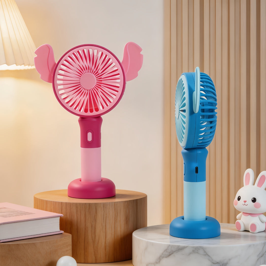 Ladies Portable Hand Fan with Funny Animal Design Kalsten