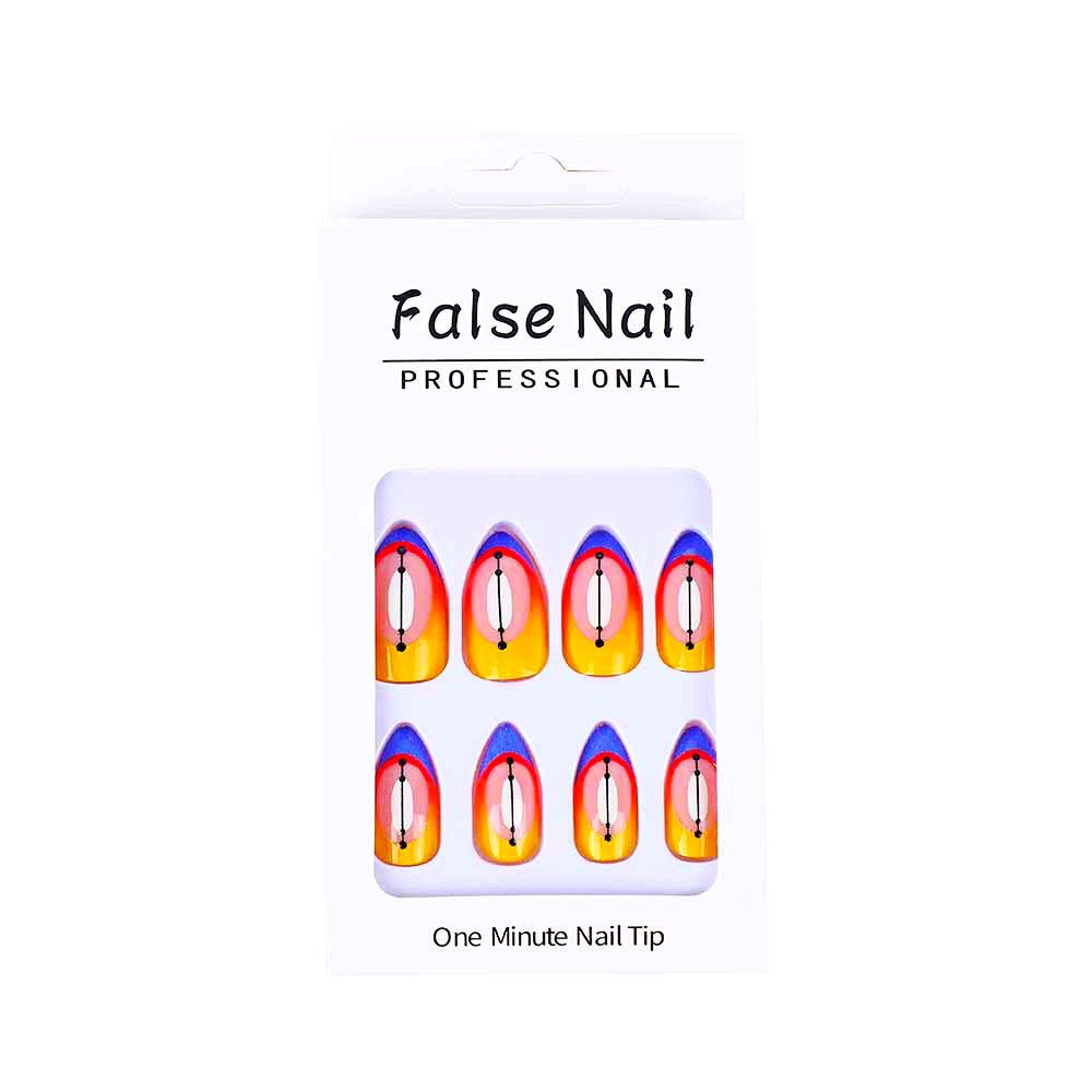 Creative artificial nails in modern geometric style Kalsten