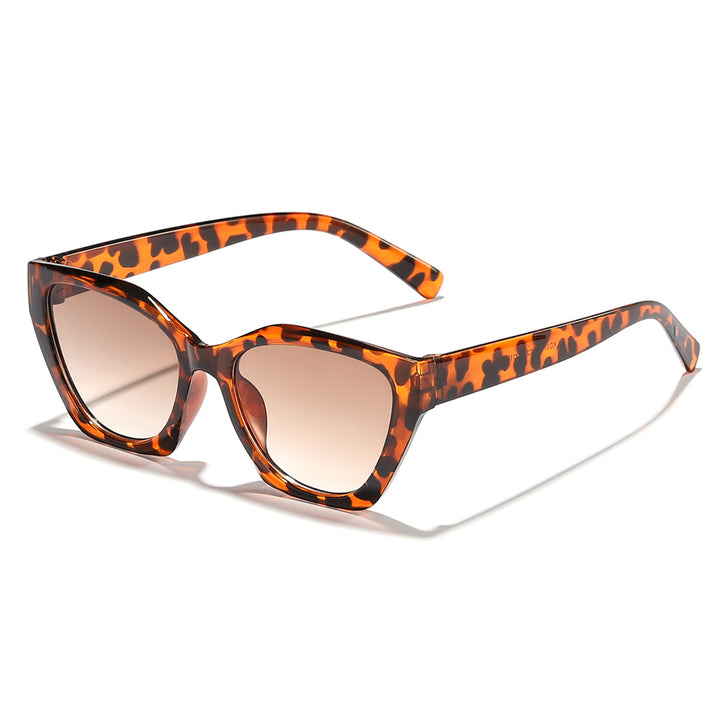 Women's geometric sunglasses with modern, hypoallergenic plastic frame Kalsten