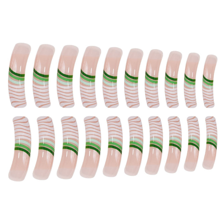 Artistic Long Acrylic Nail Set Kalsten