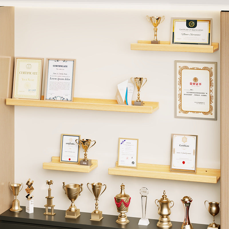 Wall-Mounted Floating Display Shelf Lacquered High-Gloss MDF