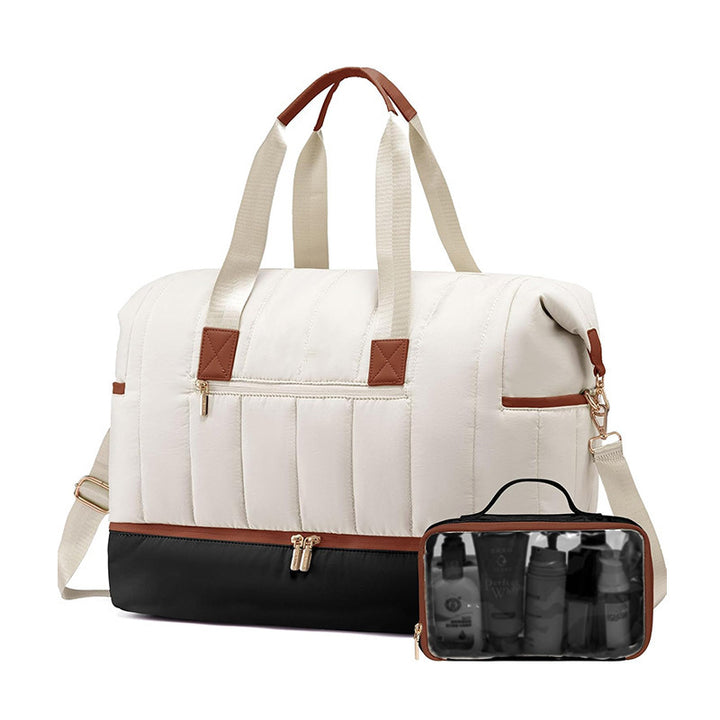 Stylish and Functional Sports Bag with Removable Cosmetic Compartment Kalsten