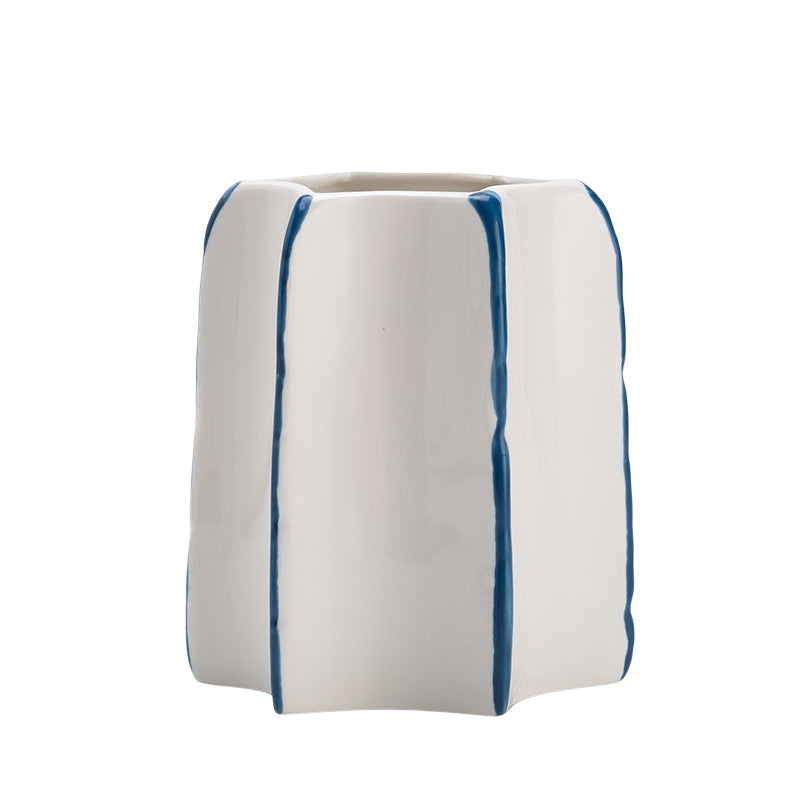 Abstract Textured Ceramic Vase Kalsten