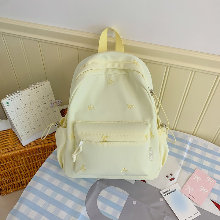 Floral Embroidered Daily Backpack Kalsten