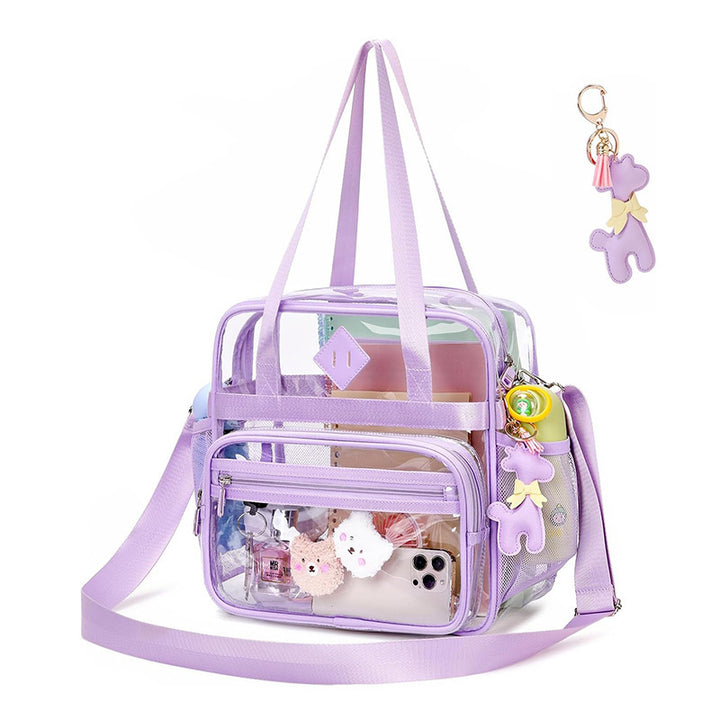 Transparent Tote Bag with Additional Compartments Kalsten