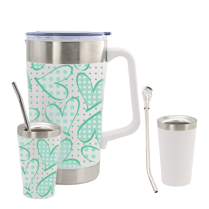 Ladies thermos jug with ergonomic handle and double thermal insulation Kalsten