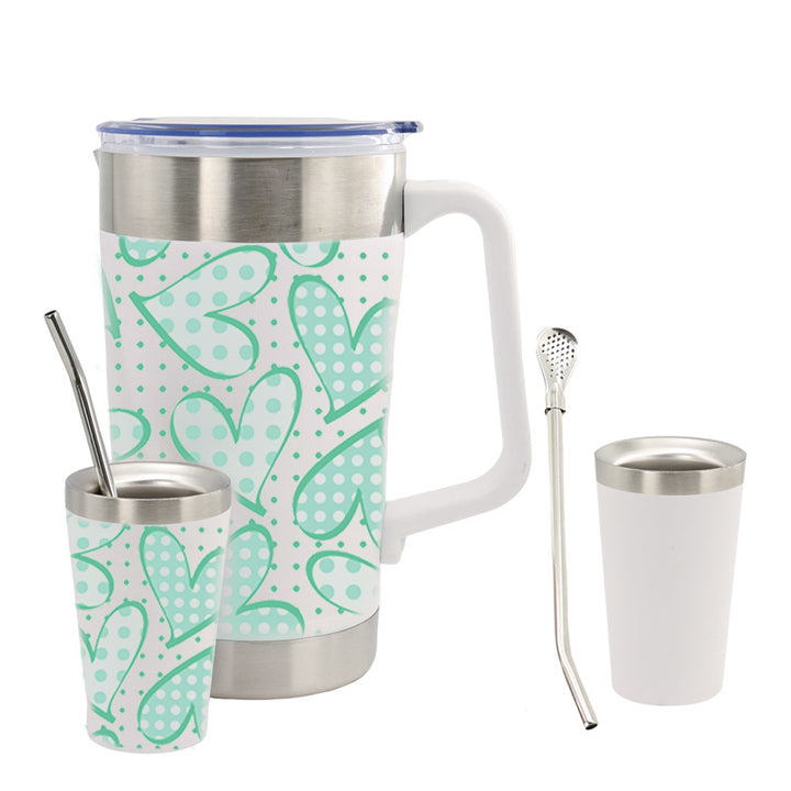 Ladies thermos jug with ergonomic handle and double thermal insulation Kalsten