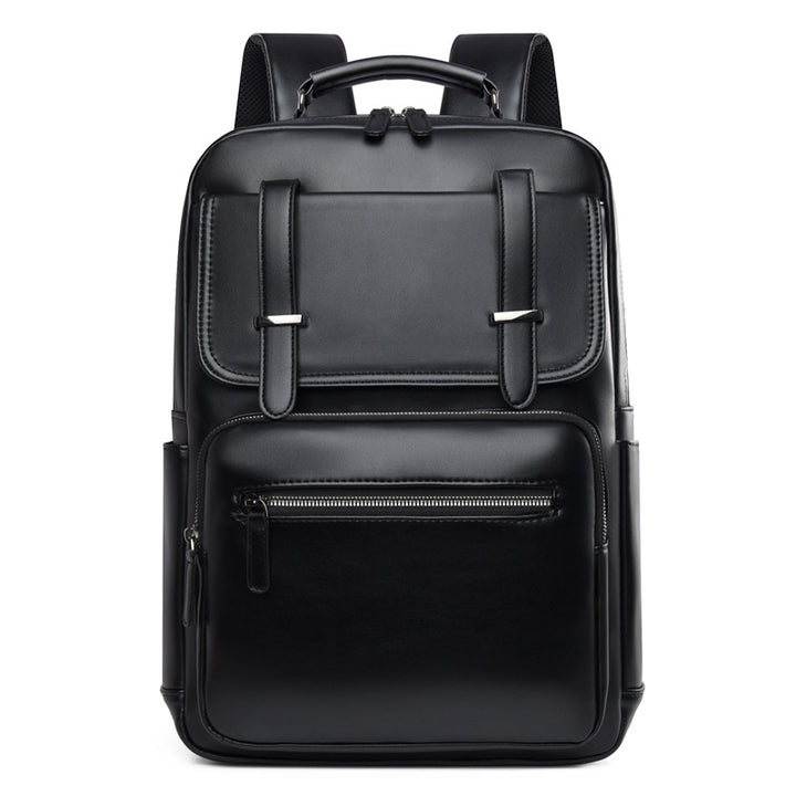 Stylish Multi-Compartment Leather Backpack Kalsten