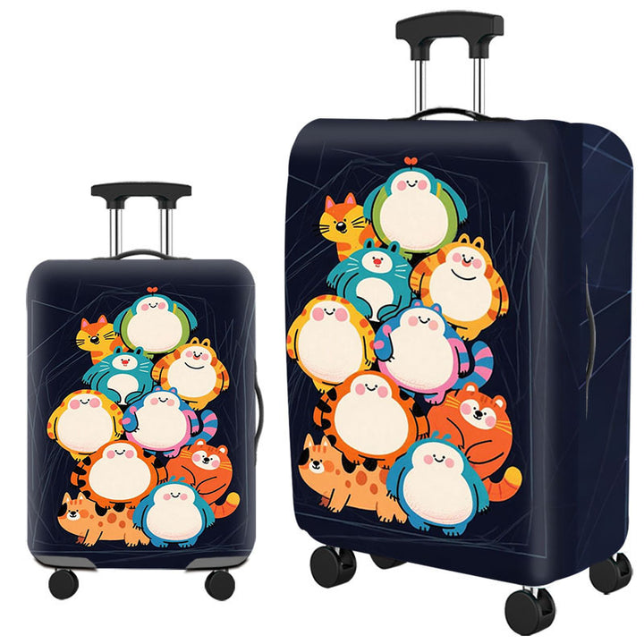 Unisex Hard-shell Suitcase with Playful Hedgehog Design Kalsten
