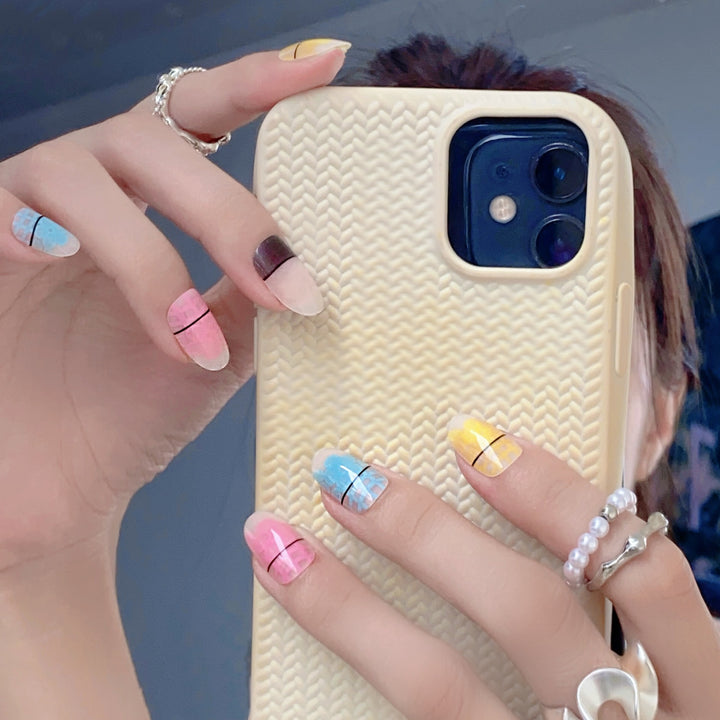 Creative Patterned Press-On Nail Set